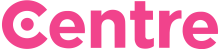 Logo saying 'Centre' in pink font